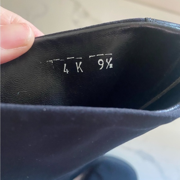 Aquatalia Leather Fabric Gore-Tex Water Resistant Block Heel Boots Black 9.5 - Picture 7 of 8